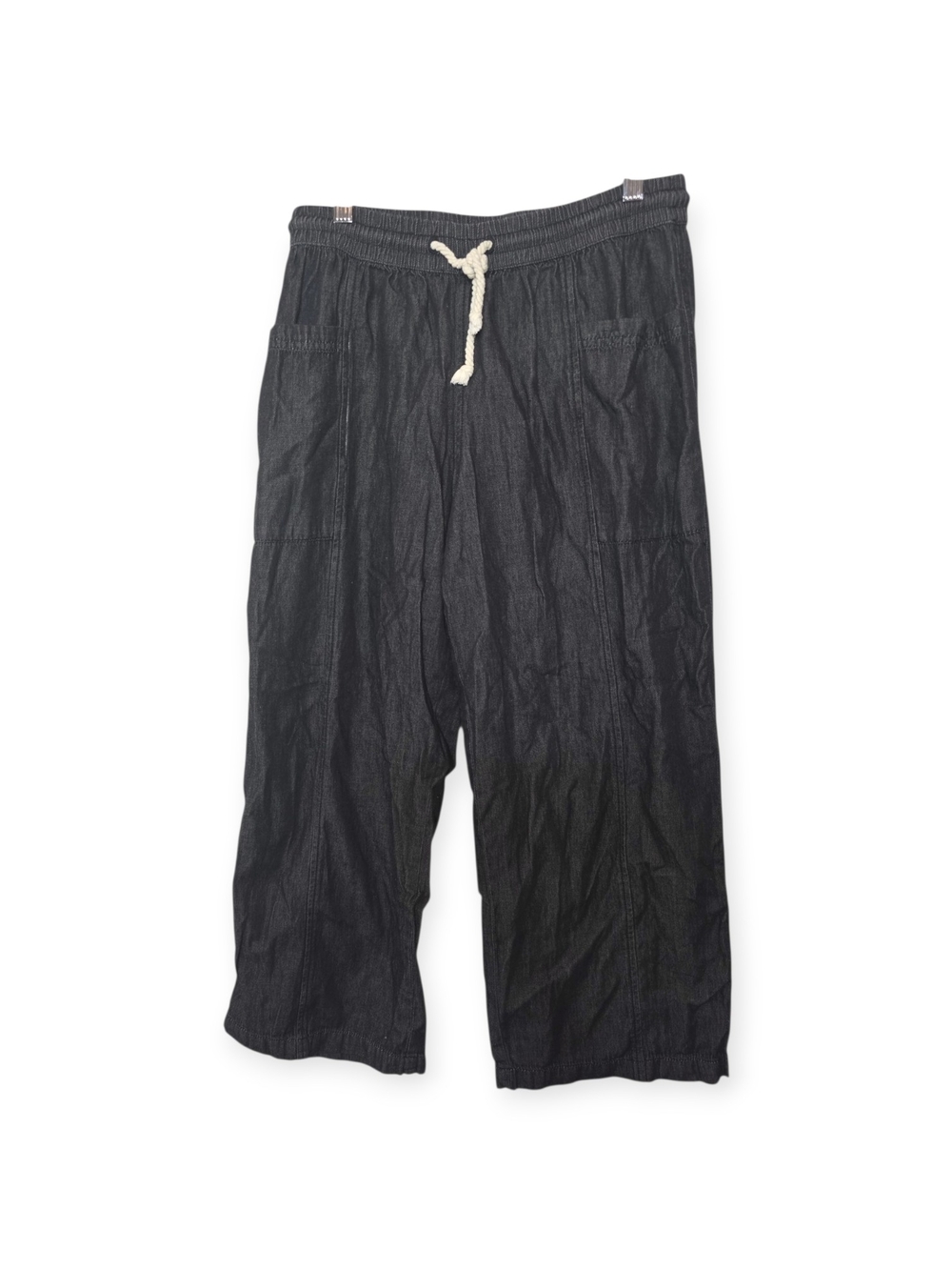 Women's Pact dark wash, wide leg pull-on pants, size medium‎